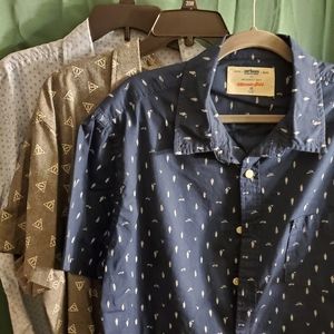 3 Short Sleeve Button Down Shirts